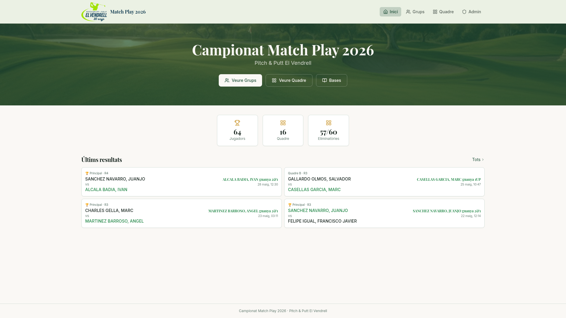 Match Play El Vendrell